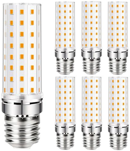 Vemfay Ampoule LED E27 Blanc Chaud 3000K 1760LM, 16W Équivalent 150W Lampe Halogène, Ampoules LED Intérieur e27 AC 220-240V, Non-dimmable, Gros Culot à Vis Maïs,Lot de 6