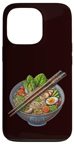 Dampfende Ramen Asiatische Küche Kunst Illustration Hülle für iPhone 13 Pro