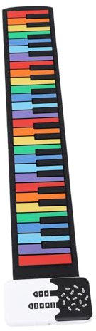 Klavier -Tastatur, 49 Tasten Tragbare Klavier Silikon Faltbare Handgerollte Farbenfrohe Tastatur Klavierpad Elektrische Tastatur Klavier Tragbarer Klavier in Lautsprecher 49