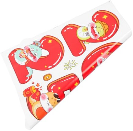 VOSAREA Fensteraufkleber Schlangenjahr Chinesische Neujahr Dekoration Statische Fensterbilder Für Geschäfte Fröhliche Frühlingsfest Dekoration Anzubringen