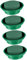 Uonlytech 2 Series Arcilla Flor Redonda Lodo Interior Placa De Fijación De Barro Agua Largo Base De Plato De Arreglo Floral Bloques De Flores Flor Con Barro Resina Fenolica Verde 2 Piezas*2
