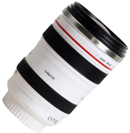 Gatuida Tasse Objectif Appareil Photo Blanche Tasse à Thé Moderne et Cadeau Original pour Photographe Bureau et Maison