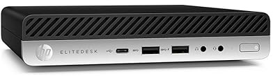 HP Computer EliteDesk 800 G5 Mini PC | Core i7-9700T 3.0GHz | 16Gb DDR4 | 256Gb SSD | Windows 11 Pro (ricondizionato)