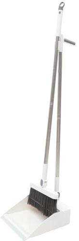 ERINGOGO Ensemble Balai Souple et Pelle Combinée Manche Long pour Entretien Ménager Intérieur et Sol