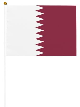 Bandiera del Qatar Hdadwy, bandiera decorativa per esterni/casa (3 x 5 piedi), bandiera da giardino unisex, taglia unica