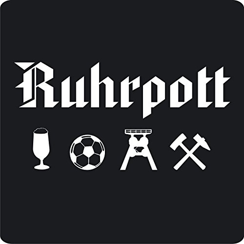 kleb-Drauf® - 1 Ruhrpott/Gold - glänzend - Aufkleber zur Dekoration von Autos, Motorrädern und Allen Anderen glatten Oberflächen im Außenbereich; aus 19 Farben wählbar; in matt oder glänzend