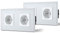 BSEED Schuko Steckdose 2er Pack, 2 Fach Unterputzdose Steckdose, 16Amp AC Power Kristallglas Platte, 157mm Doppelt Schutzkontaktbuchse Wandsteckdose Weiß