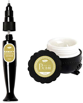 1 Set False Eyelash Glue 3d Nail Drill Glue Making Craft Glue Nail Paste Gel Nail Art Extension Builder Nail Gem Glue Filling Glue Pen Second Generation Charm Jewelry Drill