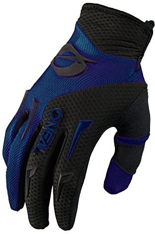 O'NEAL | Fahrrad- & Motocross-Handschuhe | MX MTB DH FR Downhill Freeride | Langlebige, Flexible Materialien, belüftete Handinnenfäche | Element Glove | Herren | Schwarz Blau | Größe M
