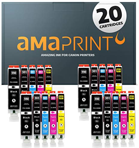 Amaprint 30 XL Patronen kompatibel mit Canon PGI 570 CLI 571 Ersatz für Pixma MG5700 MG5750 MG5751 MG5752 MG5753 MG6850 MG6851 MG6852 MG6853 TS5000 TS5050 TS5051 TS5053 TS5055 TS6050 TS6051 TS6052