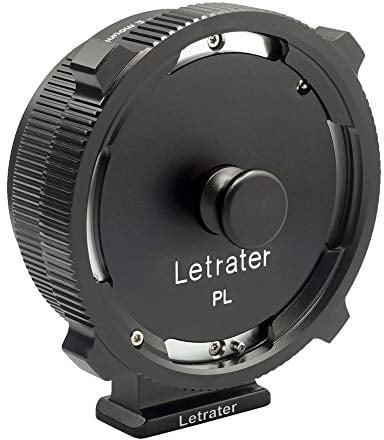 Letrater PL Objektivhalterungsadapter, PL auf Sony E/NEX Mount Kameras A7S3/FS7/5/FX9/A7R4/R3/a Serie/Nex Serie (PL-E/PL-NEX)