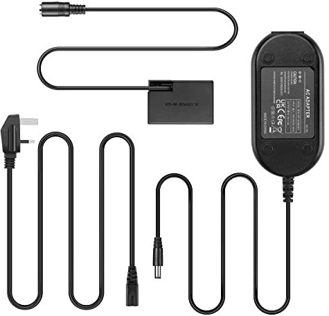 Raeisusp ACK-E18 AC Adapter Power Supply DR-E18 DC Coupler LP-E17 Dummy Battery Kit for Canon EOS Reble T8i T7i T6i T6s SL2 SL3 200D 200DII 250D 750D 760D 800D 850D 8000D 9000D Kiss X9i X8i X10i R10