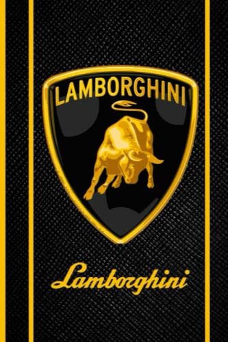 LAMBORGHINI: Notebook 120 pages | 6 x 9 | Collage Lined Pages | Journal | Diary | For Students, Teens, and Kids | For School, College, University, and Home, Gift