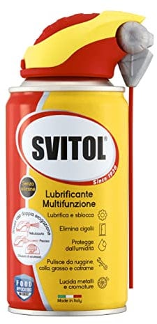 SVITOL 4319 Lubrificante Multifunzione 250 ml, Lubrificante con Smart Cap, Fai da te, Trasparente, Doppia Erogazione