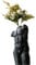 WAYUTO Männlicher Körpervasen, Keramik, Blumenvase, Mann, Körperform, einzigartige Schreibtischvase, männliche Form, Skulptur, moderne Kunstdekoration für Zuhause, Schwarz