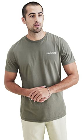 Dockers Herren Tee T-Shirt, Stencil Camo (Lucent White),M