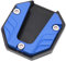 Demeras Motorcycle Side Stand Plate Pad, Universal Fashion Appearance Anodic Oxidation Coloring Kickstand Pad Extender High Strength for Soft Surface(Blue)