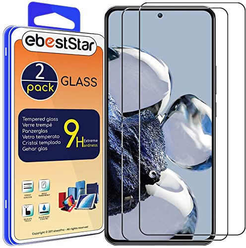 ebestStar - Verre Trempé x2 pour Xiaomi 12T Pro, 12T 5G, Vitre Protection, Film Anti Casse, Anti Rayures, Sans bulles