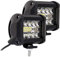 2 PCS Phare de Travail LED 200W 6000K Projecteur LED Voiture 12V Etanche IP68 Projecteur Spot Flood Phare de Travail pour Voiture Camion SUV Tracteur ATV Moto Bateau (2pcs)