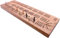 4-spuriges britisches Hartholz, durchgehendes Cribbage-Board