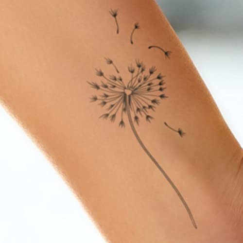 MyJagua Tattoo • Pusteblume | 1-2 Wochen Tattoo | Auf Pflanzenbasis | Hautverträglich | Wasserfest | Neue Tattoo Technologie | Kein Klebe Tattoo