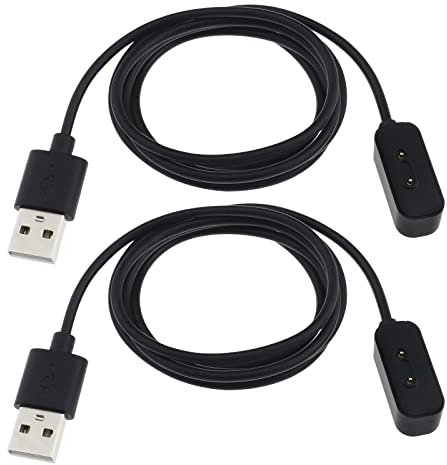 Create idea 2 Stück Smartwatch Ladekabel Kompatibel mit Xplora X5/X4/X5 Play Sport Uhr Ersatz Tragbares Magnetisches USB-Ladekabel 3.3 Ft/1m Schwarz