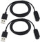 Create idea 2 Stück Smartwatch Ladekabel Kompatibel mit Xplora X5/X4/X5 Play Sport Uhr Ersatz Tragbares Magnetisches USB-Ladekabel 3.3 Ft/1m Schwarz