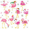 Geiserailie 10 Stück Flamingo magnetischer Kühlschrankmagnet rosa Kühlschrankaufkleber niedliche Kreuzfahrt-Türmagnete für Küche, Whiteboard, Auto-Stoßstangen-Schrank und Geschirrspüler-Dekorationen
