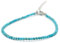 Miracles Minéraux Bracelet perle ronde facettée 2 mm / 4 mm, pierre naturelle, création artisanale française, plus de 50 choix (2 mm acier inox, turquoise reconstitué)