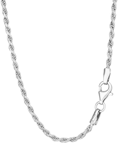 NKlaus 45cm Kordelkette 925 Silber elegante Halskette Breite: 1,8mm Collier 5,49g schwer 15031