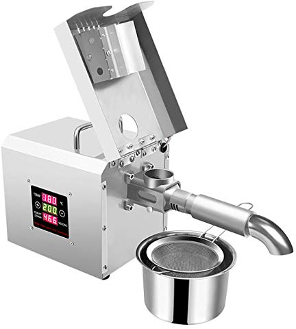 Edelstahl Automatische 300W Ölpresse Ölextraktor Elektrische Ölmühle für Erdnüsse, Sojabohnen,Raps,Walnüsse, Sesamsamen, Sonnenblumenkerne verwendet werden