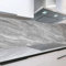 Rodnik Küchenrückwand robuste ABS-Kunststoff Platte Monolith in Deluxe Qualität, Direktdruck. MOTIVAUSWAHL (Marmor grau, 60x400 cm)