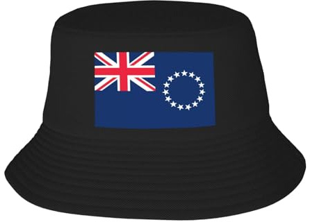Flagge der Cook-Inseln FischerhüteUnisex Packbarer Outdoor-Mode-Sonnenschu