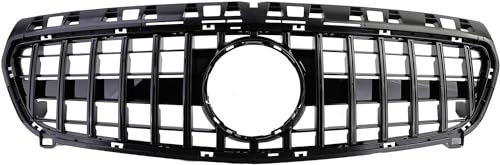 Auto Front Kühlergrill für Mercedes A Class W176 2012-2015, Dauerhaft Auto Front Stoßstange Kühlergrille Exterior Ersatz Zubehör