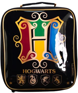 Borsa per il pranzo di Harry Potter, con stemma di Hogwarts, borsa per il pranzo per bambini, per ragazzi e ragazze