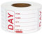 L LIKED 500 Removable Labels - Repositionable Self Adhesive 49 x 74mm Prepped Food Labels s - Easy Peel Off Leaving No Residue (1 Roll)