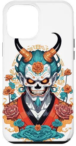 Hülle für iPhone 12 Pro Max Oni Dämonen Maske Samurai Japan Kultur Ikonisches Design