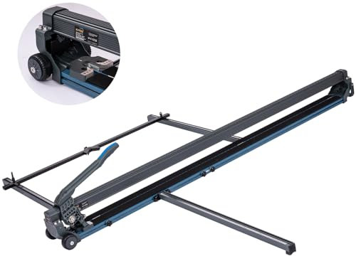KATSU Tools Professional Manual Tile Cutter 71 Inch 1800mm - Aluminum Alloy - Laser Guide - Rubber Wheels - Easy Moving - Precision Cutting Large Wall Floor Porcelain Tile Ceramic
