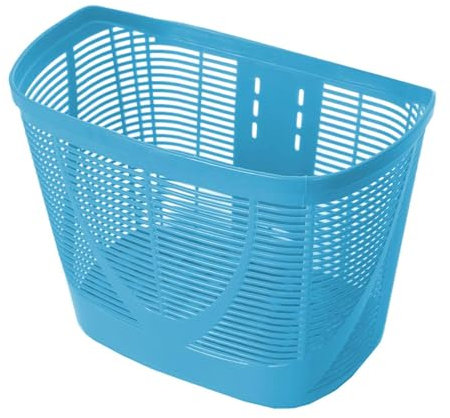 Harilla Fahrradkorb vorne, Lenker-Aufbewahrungskorb, Träger, Retro-Stil, multifunktionaler Fahrradkorb, Fahrradkorb für Falträder, Blau