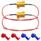 YIXISI 2 Stücke 25W 6Ohm Lastwiderstand Widerstand für Auto LED SMD Blinker Fehlercode Fix, mit 4 Schnellkabel-Clips, für LED Blinker, LED Kennzeichenbeleuchtung, DRL