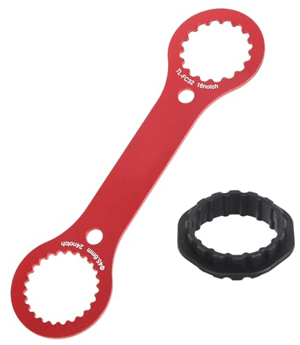BELIHOME Centerlock Werkzeug, BB-Schraubenschlüssel Fahrrad Innenlagerschlüssel Tretlager Entferner, Tretlagerwerkzeug 4 in 1 Tretlager Entferner Fahrrad Vordergabel für Fahrradreparaturen