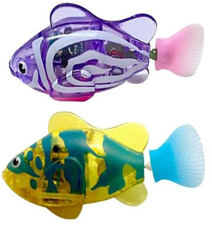 2 Pièces Poisson Robot, Poisson Robot Bain, Jouet Bain Poisson Qui Nage, Poisson Jouet Enfant Electronique, Tortue Robot Fish, pour Enfants Enfants Cadeaux, Batterie Electrique Poisson Aquatique