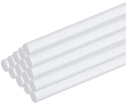 QUARKZMAN 30Pcs Tiges Rondes en Acrylique 3mm x 300mm Barres Transparent Bâtons en Plastique Acrylique Bande pour Bricolage Artisanat Éclairage Décorations de Jardinage