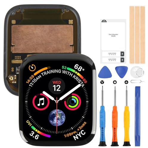 per Apple Watch Series 7 45mm GPS, LCD Schermo per Watch Series7 45 mm A2477 A2478 Touch Screen Assembly con Riparazione Kit (Nero)