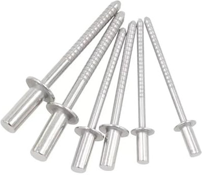 YBAAKZIIR Niete, wasserdichte Blindniete aus Edelstahl, geschlossene Dichtungsnieten, 3 mm, 3,2 mm, 4 mm, 4,8 mm, 5 mm, 6 mm, 6,4 mm(30pcs,4.8x22mm)