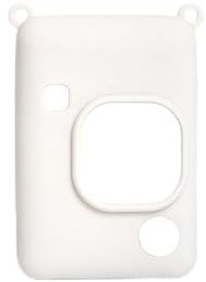 Silicone Cover Case for Instax Mini Liplay, Protective Sleeve for Mini Liplay Camera, Anti-Drop Anti-Slip Soft Rubber Skin Shell Full Protector (White)