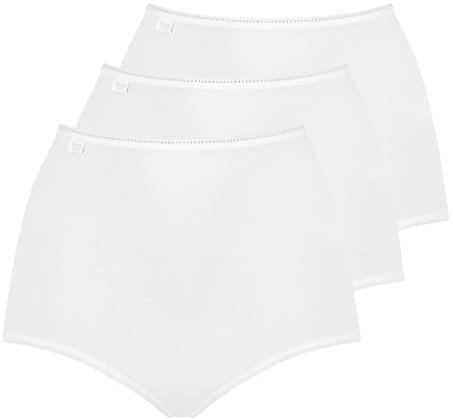 Sloggi Damen Slips 24/7 Cotton Maxi Slip 8301QG64 3er Pack, Farbe:Weiß, Wäschegröße:38, Artikel:-0003/03 White