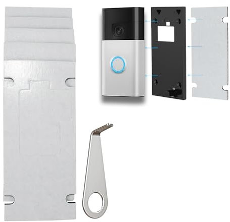 VVHOOY 5Pack Double Sided Tape Compatible with Ring Battery Video Doorbell(2024 release),Doorbell Mount No Drill Strong Adhesive Doorbell Mounting Bracket Accessories for Houses Apartments Office