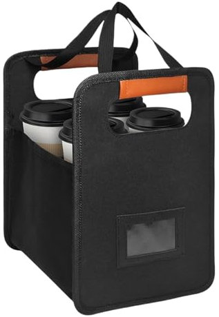 Drink Carrier with Handle Foldable Coffee Cup Carrier