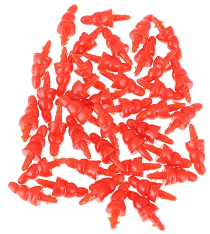 ULTECHNOVO 100pezzi Naso per Pupazzi Neve Natalizio in Plastica di Accessori Fai da Te Materiali per Realizzare Pupazzi di Neve e Altri Progetti Artigianali